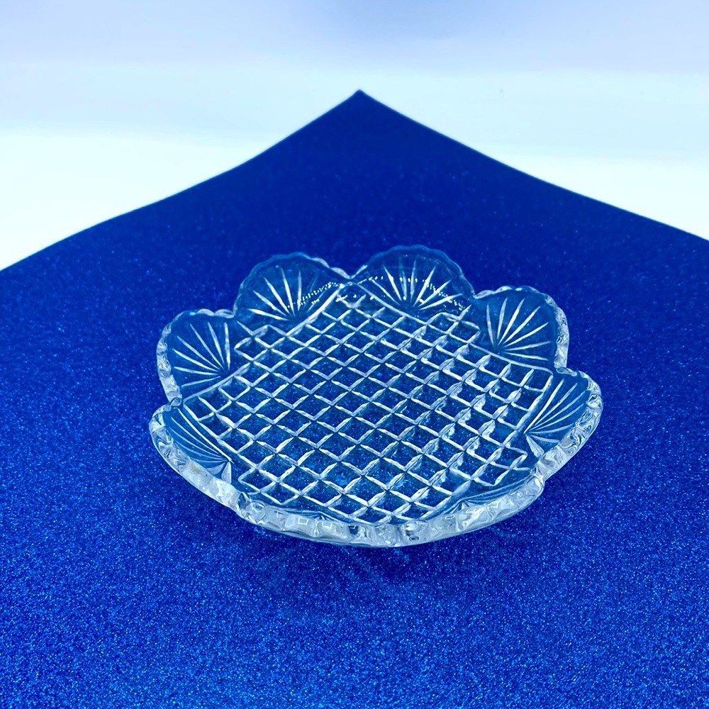 Avon Fostoria Crystal Plate-Vintage 1973